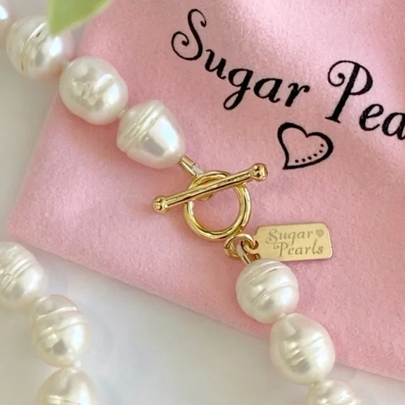 Baroque Pearl Necklace with 14K Round Toggle - Picture 5 of 5